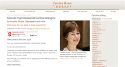 Desktop Screenshot of carolinebrowntherapy.com